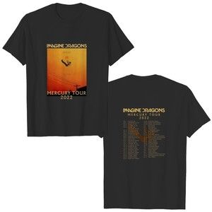 Imagine Dragons Mercury Tour 2022 Music Fan Gift 2 Sided Concert T-Shirt